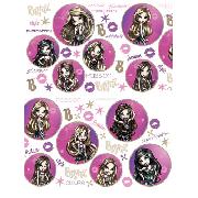 Bratz Wall Stickers Stikarounds Passion 4 Fashion Design 56 Pieces