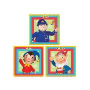 Noddy Art Squares - 3 Large Squares