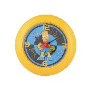 Simpsons Wall Clock Bart 'Skate' Design