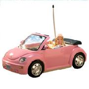 Barbie Pink R/C Beetle with Doll
