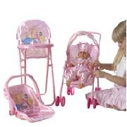 Disney Princess Doll and 3 Piece Nursery Set