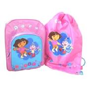 Dora Backpack and Trainer Bag