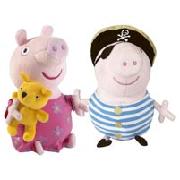 Peppa Pig Soft Toy Twin Pack