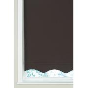 "Plain-Dyed" Scalloped-Edge Roller Blind - Total Blackout