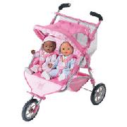 Baby Born Doll Twin Jogger