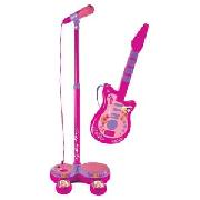 Barbie Rock Guitar and Microphone.