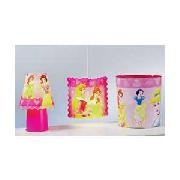 Disney Princess Hearts Crown Kool-Lite Shade and Bin Set.