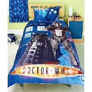 Dr Who Single Duvet Cover Set - Blue.