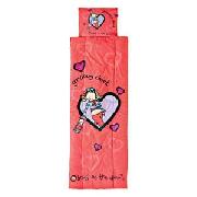 Groovy Chick Childrens Sleeping Bag with Matching Pillow.
