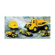 Jcb Dump Truck and 3 Vehicle Set.