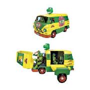 Teenage Mutant Ninja Turtles Party Van Plus Free Figure.