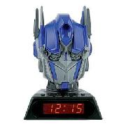 Transformers Optimus Prime Talking Projection Alarm Clock.