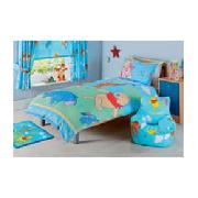 Winnie the Pooh Lazy Days Single Duvet Cover Set - Blue.