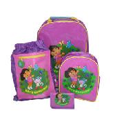 Dora the Explorer 4Pc Luggage Set