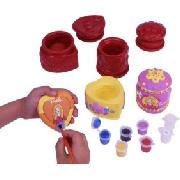 Barbie Plaster and Paint Trinket Pots