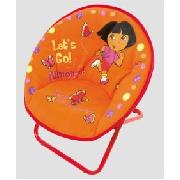 Dora Round Metal Fold-Up Chair