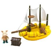 Jakers Boat Bath Toy with Figure