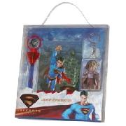 Superman Reports Light Up Pen Set