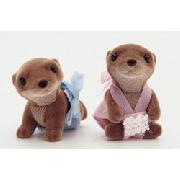 Sylvanian Families 4062 Otter Twin Babies