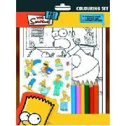 The Simpsons Colouring and Sticker Set
