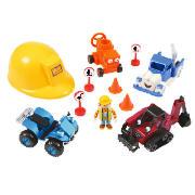 Bob the Builder Helmet and Vehicle Playset