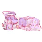 Dora the Explorer 4-IN-1 Twin Stroller and Nursery Set